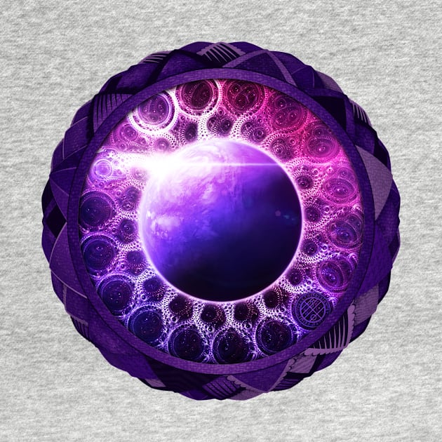 Blue Ultra-Violet Mandala for Deep Space Dreamers by San Jaya Prime